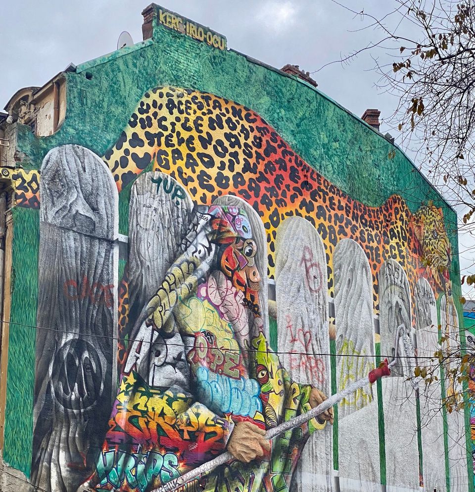 The Leopard of silence - Street Art in Bucharest